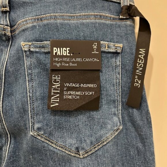 Paige High Rise Laurel Canyon-NWT - Picture 8 of 10